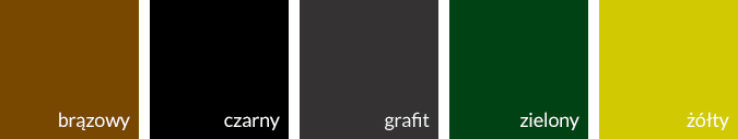 brazowy czarny grafit zielony zolty