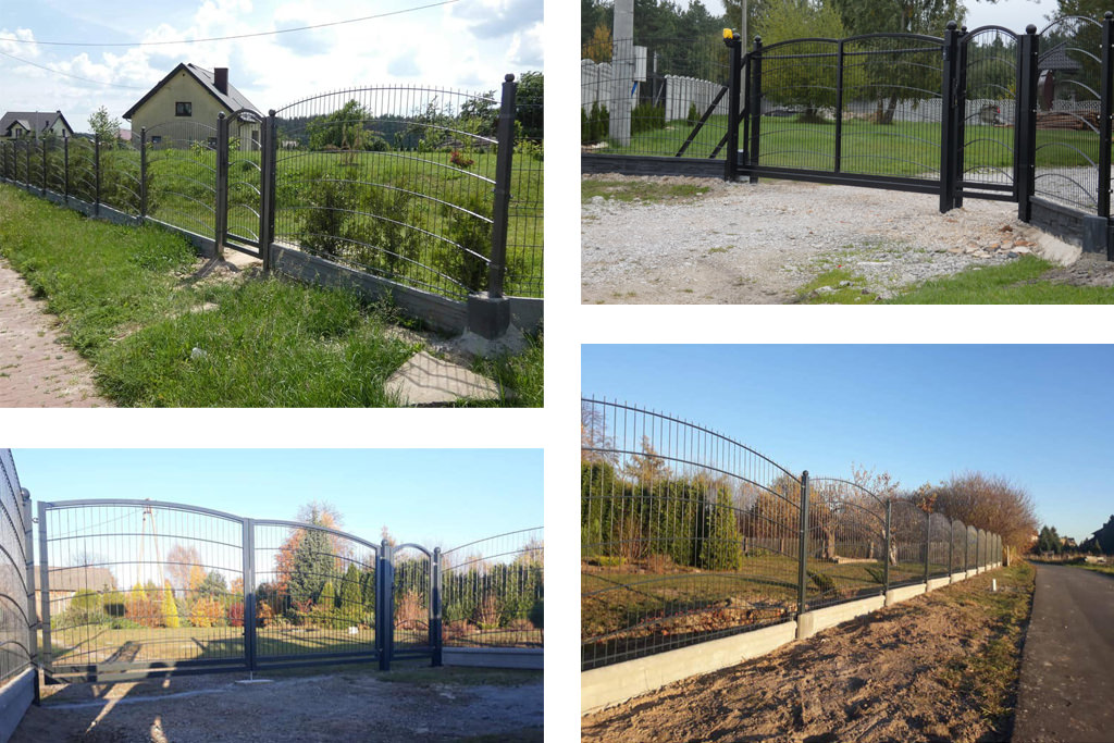 realizacje ogrodzenia nowoczesne rabski ogrodzenia