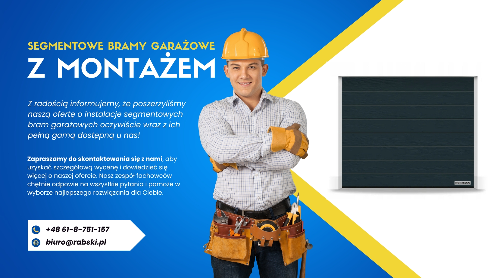 bramy segmentowe wraz z montazem