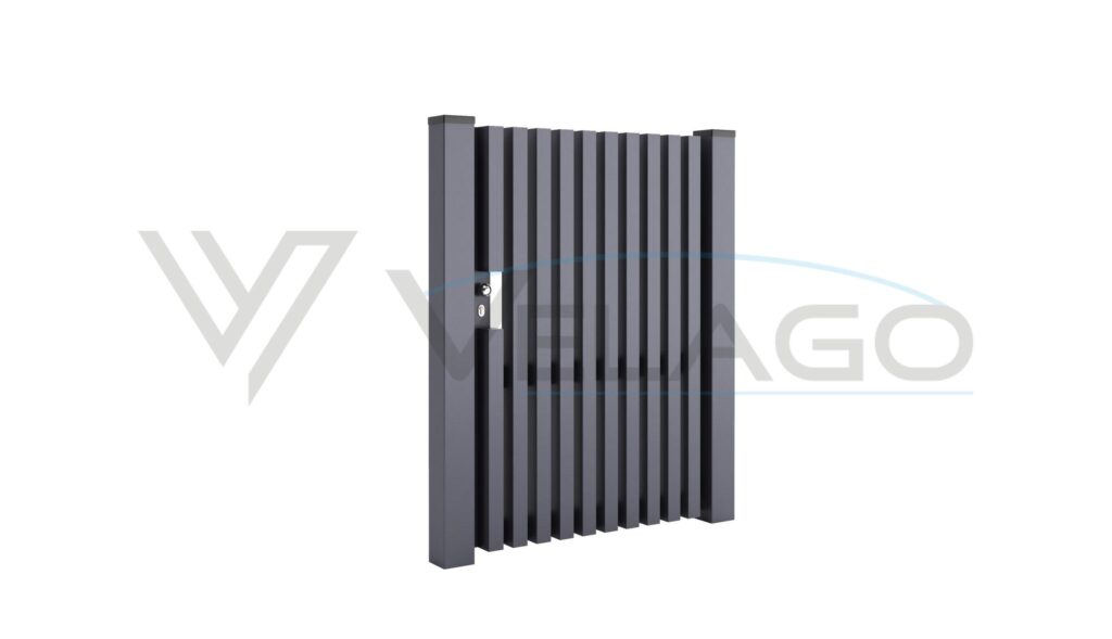 System PESANTE Velago – szerokie listwy pionowe z szczeliną 40 mm, efekt wyrastania z ziemi