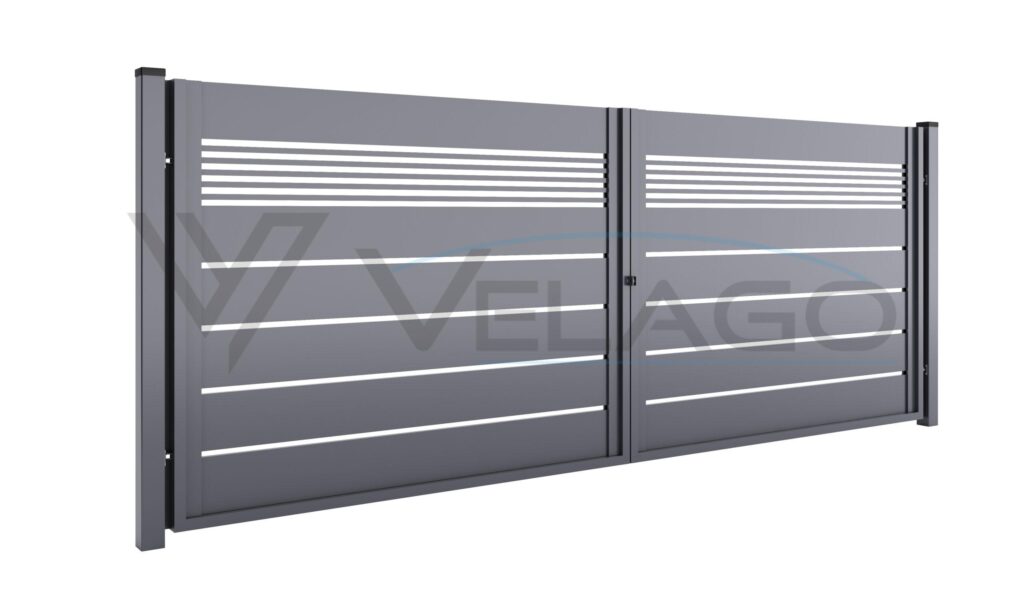 System ROSA – detal złącza profilu 200×20 mm z pięcioma profilami 20×20 mm